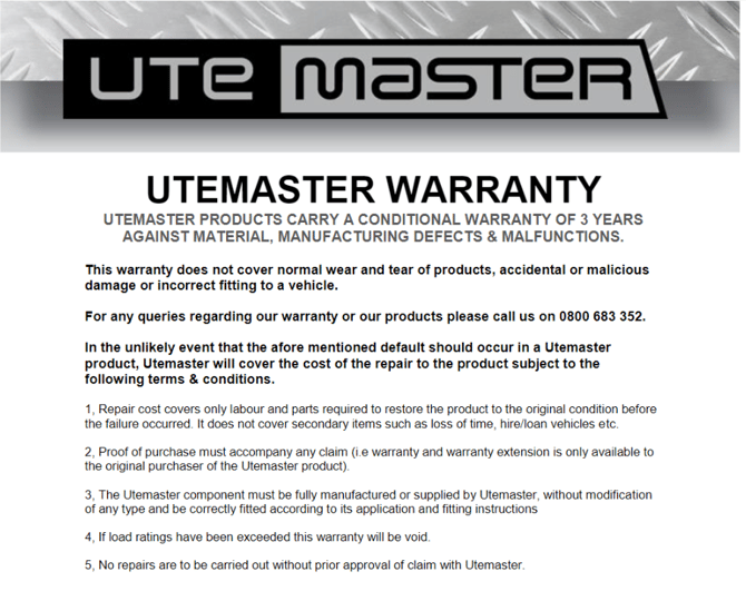 Utemaster Warranty Terms-1